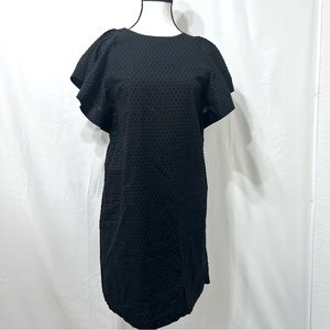J. Crew black chenille dress size 0/small w3161200